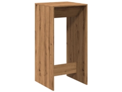 Maison Exclusive - Mesa Alta De Bar Madera Ingeniería Roble Artisian 51x50x103,5cm