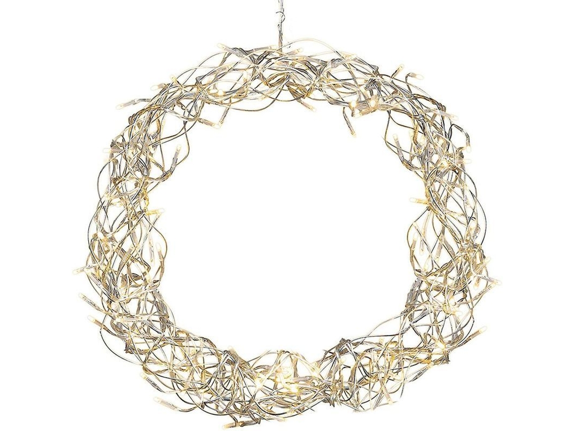 Girlanda Luminosa de Metal Led 2025 com Bateria para Natal Decoração de Suspensão