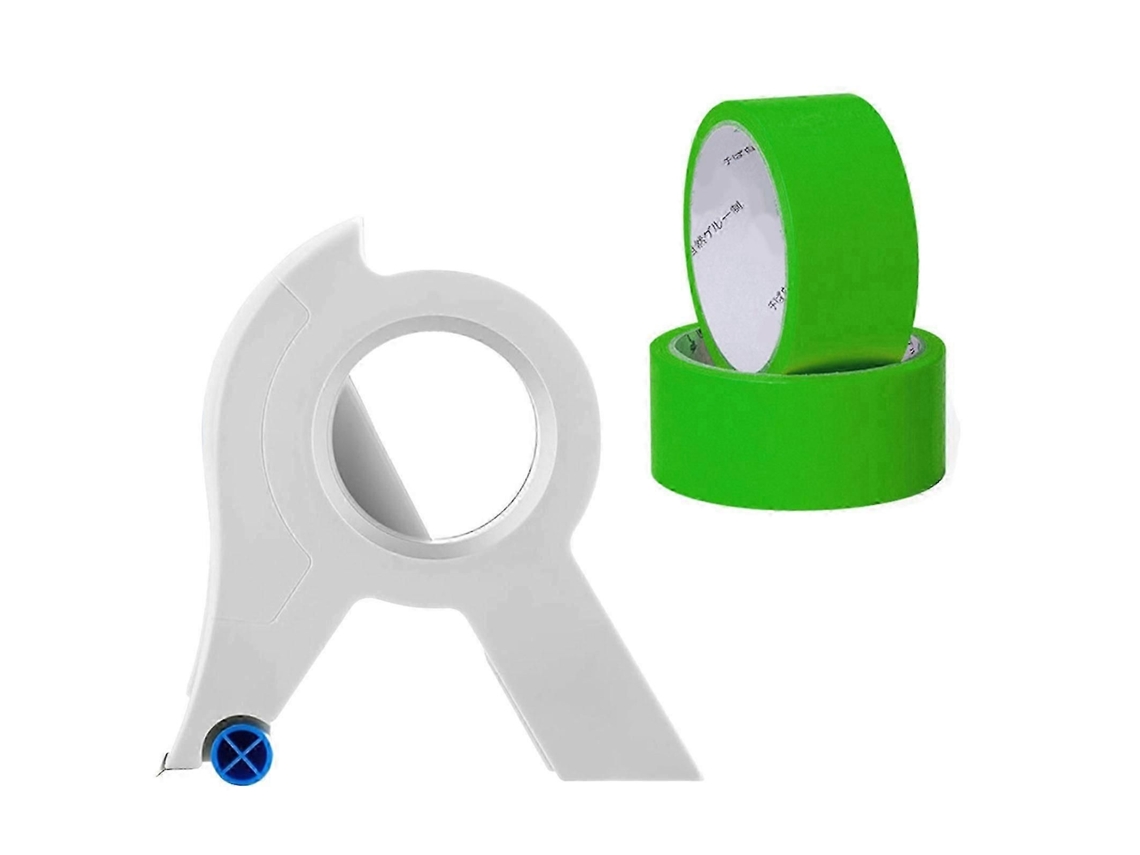 Juego de cinta adhesiva y dispensador de 1,37 pulgadas x 22 metros para decoración con cinta aplicadora para GOKOCO