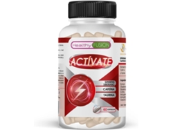 HEALTHY FUSION Taurina Cafeína Eleutherococcus Poderoso Energizante e Estimulante Energético Natural 60U