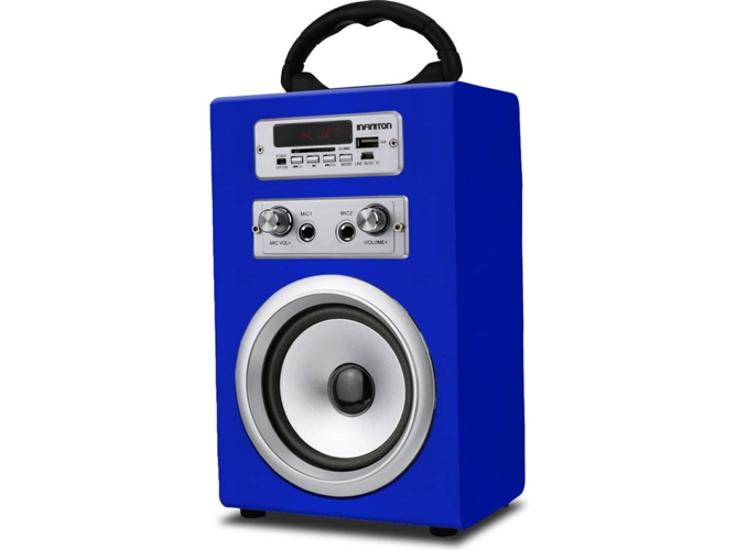 lanza fuego arrepentirse Altavoz INFINITON Karaoke K8 Azul