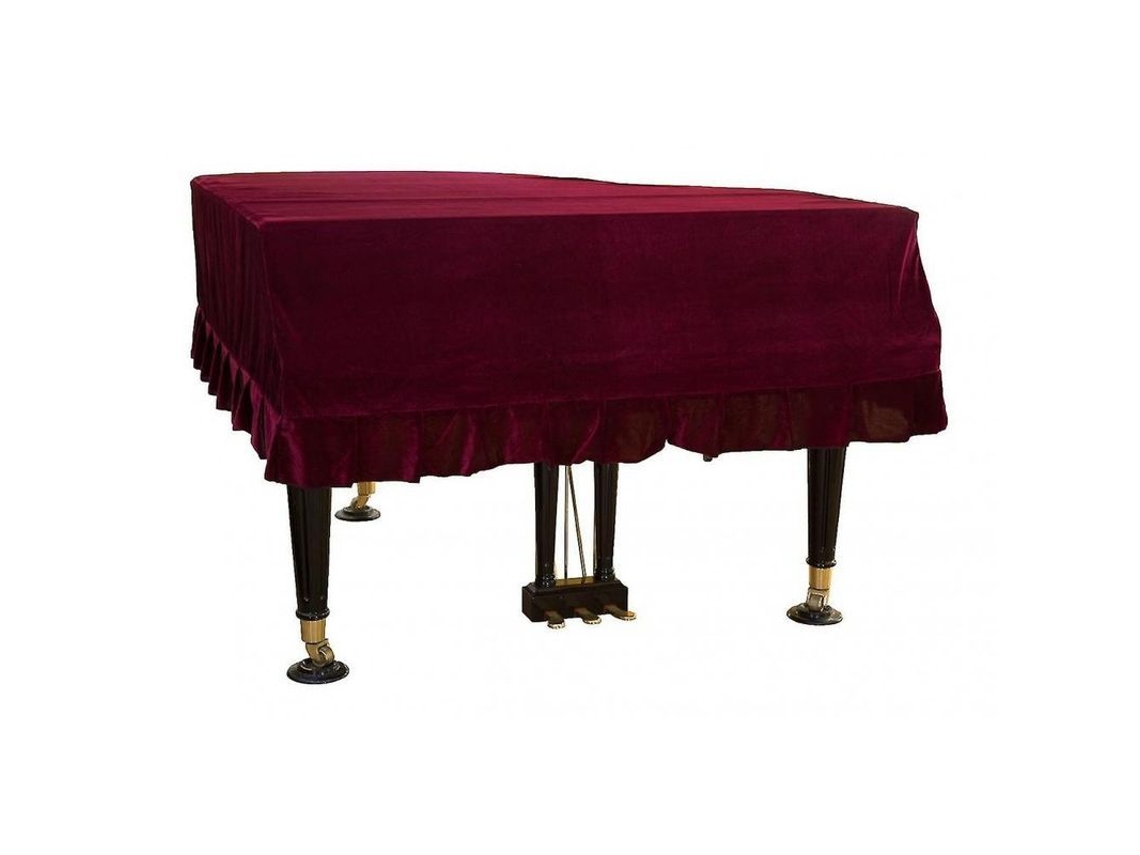 Rebe-funda Protectora De Polvo Para Piano De Cola Rnz De Material Suave Y Duradero Lavable A Mano O Máquina 230240 Rojo