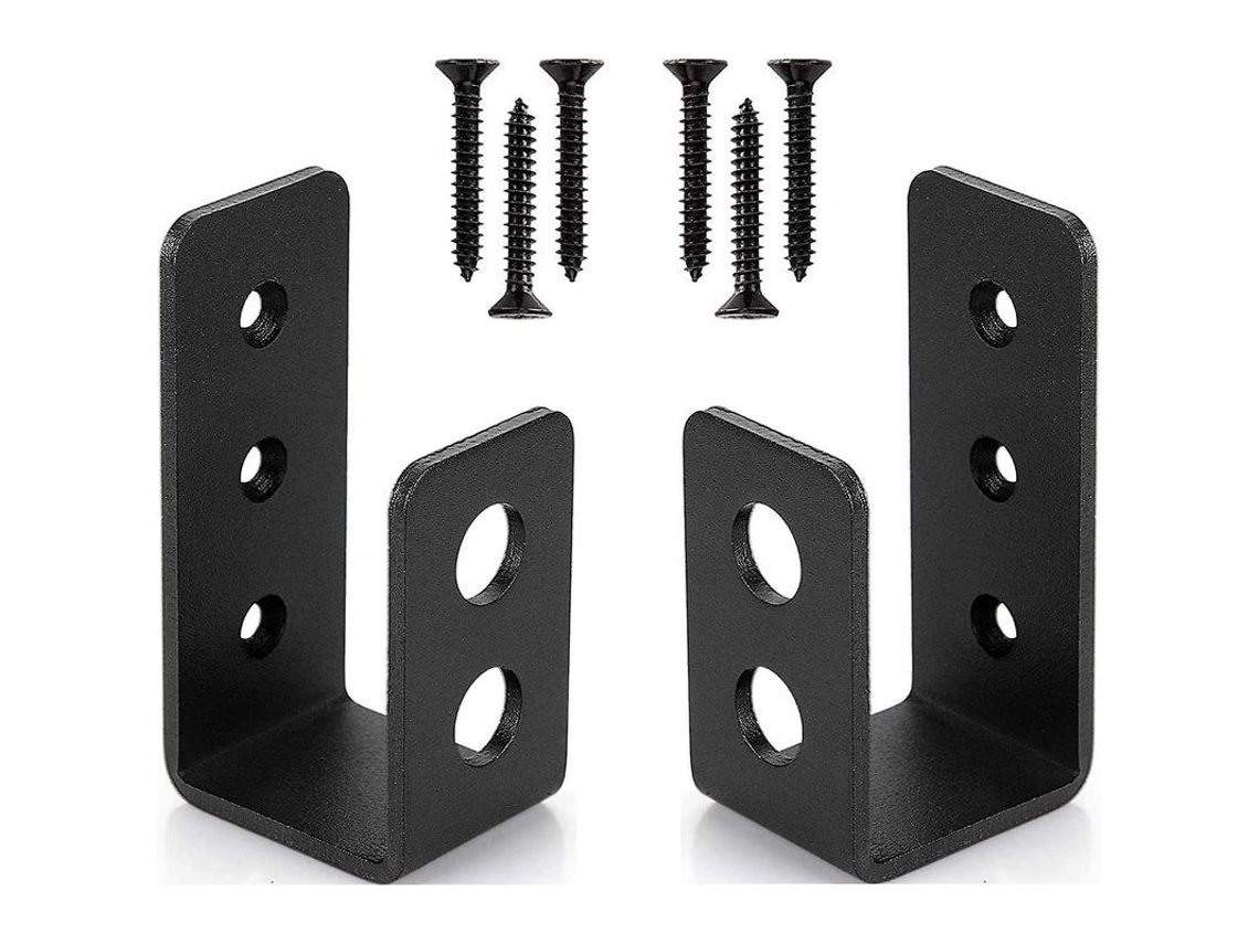 2 Soportes De Puerta De Acero Reforzado De 2x4, Barra De Seguridad En Forma De U