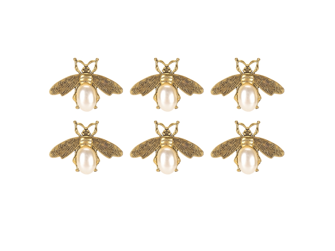 Clips Decorativos Desmontables Con Forma De Abeja Para Zapatos De Tacón Alto Y Sandalias, 6 Unidades.
