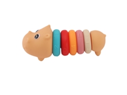 Anillos Suaves Apilables Con Forma De Hipopótamo Para El Desarrollo Educativo De Los Bebés.
