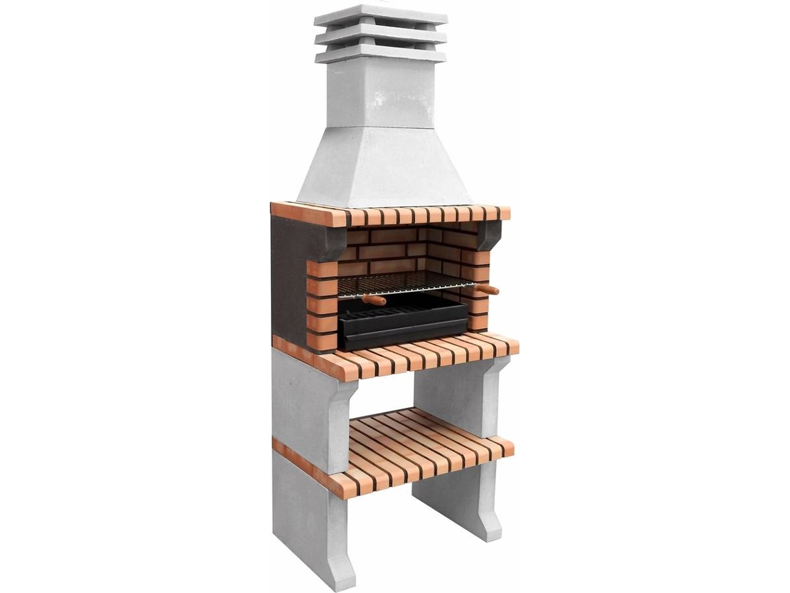 Parrilla de barbacoa MOVELAR Liz XL (ladrillo tintado - 76 x 58 x 210 cm)