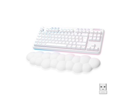 G715 teclado RF Wireless Bluetooth QWERTY Español Blanco LOGITECH G