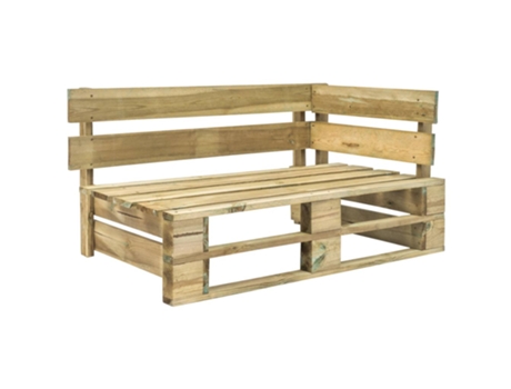 MAISON EXCLUSIVE Banco esquinero de palés para jardín madera