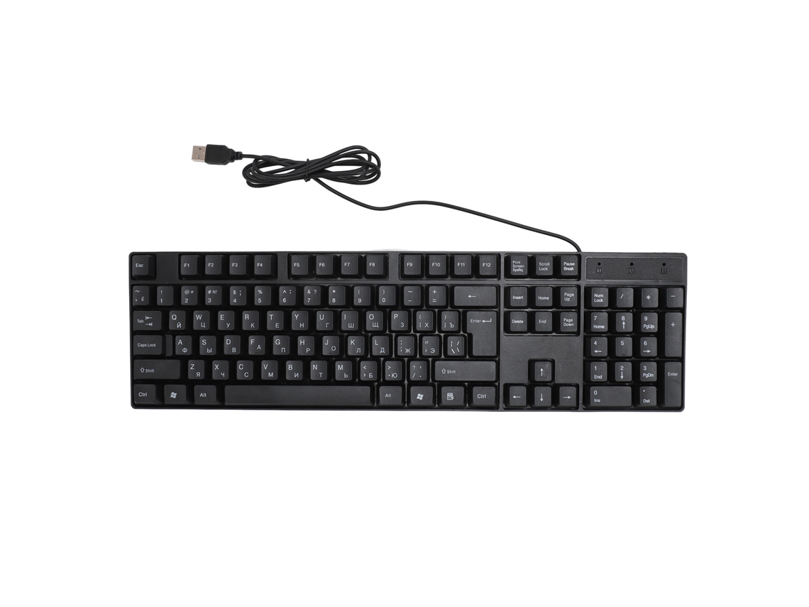 Teclado USB con cable de 104 teclas para juegos en idiomas minoritarios