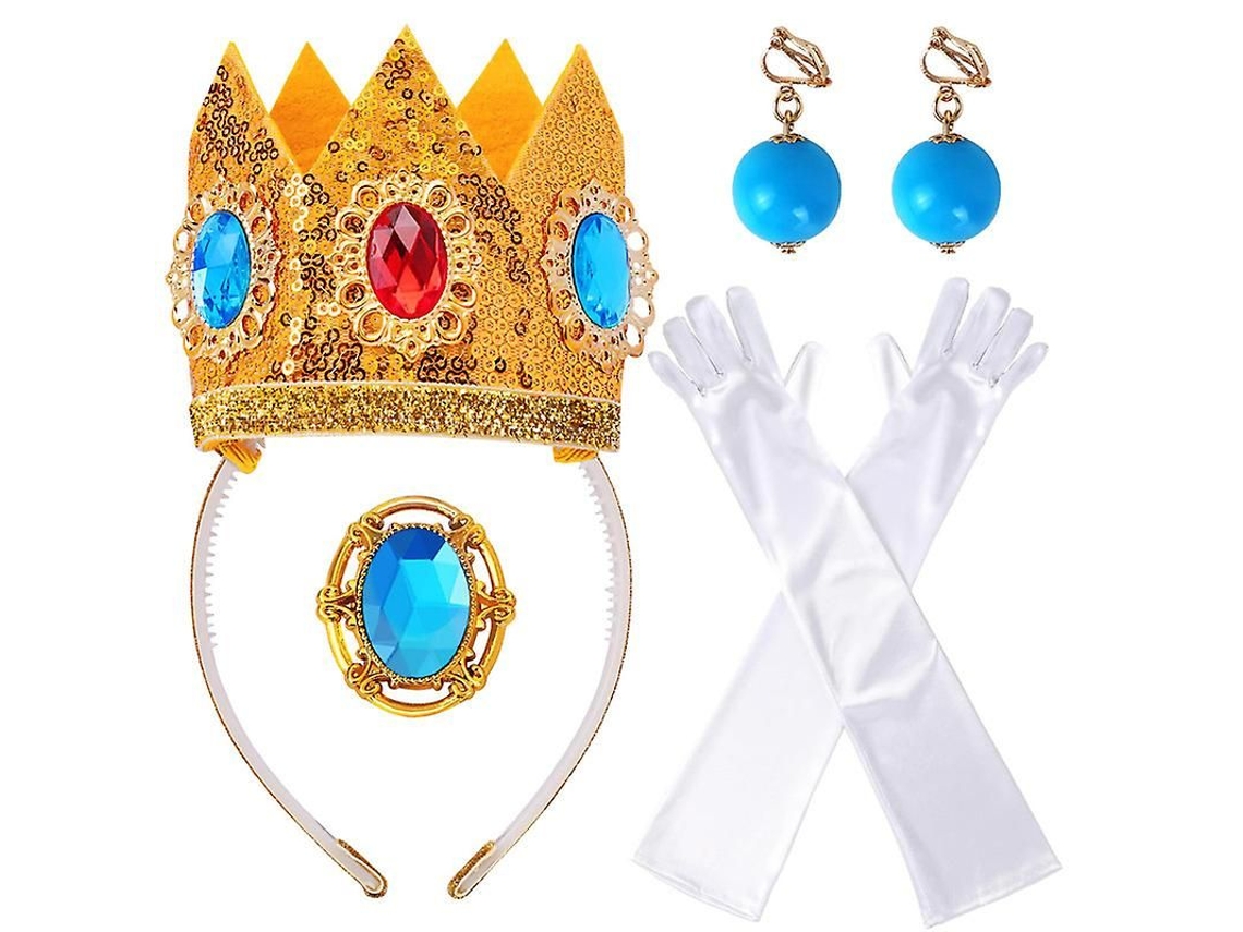 Accesorios De Disfraz De Princesa Peach Para Mujeres Y Niñas Para Carnaval, Halloween Y Fiestas De Cosplay.