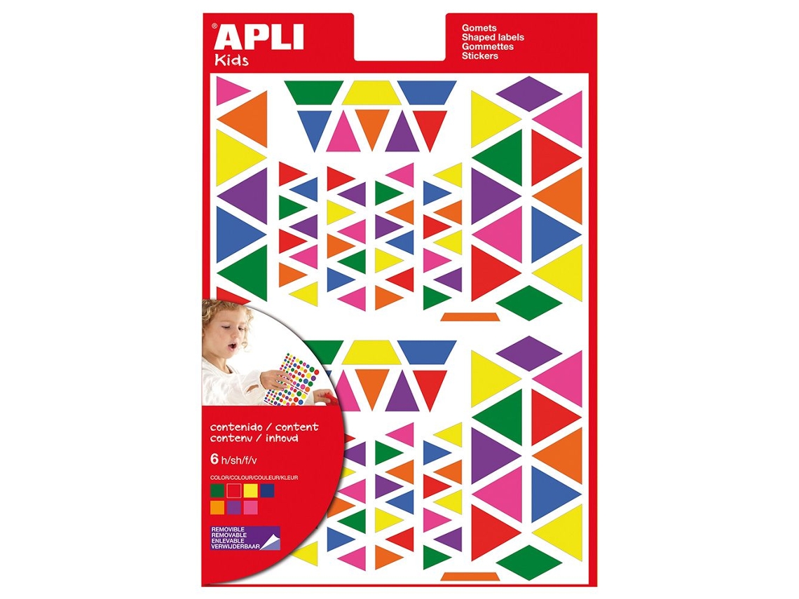 Geometric Self-Adhesive Gomets APLI In Bag - Triangular