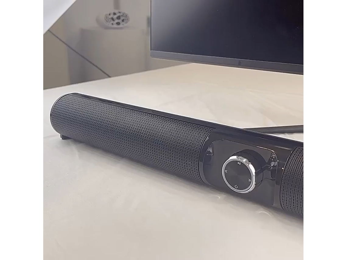 Barra De Som Home Theater Para Tv Computador Gaming Bt Controle Remoto Portátil Bateria 2000mah