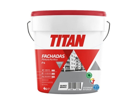Pintura Titan 125670004 Blanco 4 L