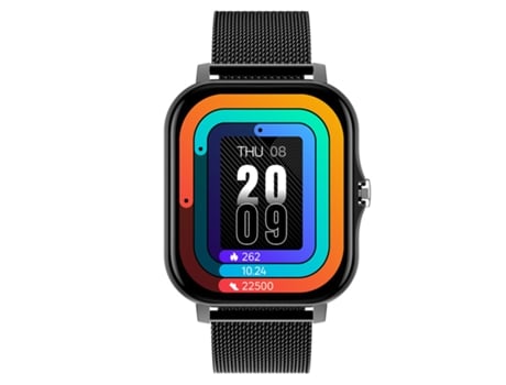 Smartwatch Deportivo con Pantalla Táctil Resistente al Agua Acero Negro JL-EIGHT