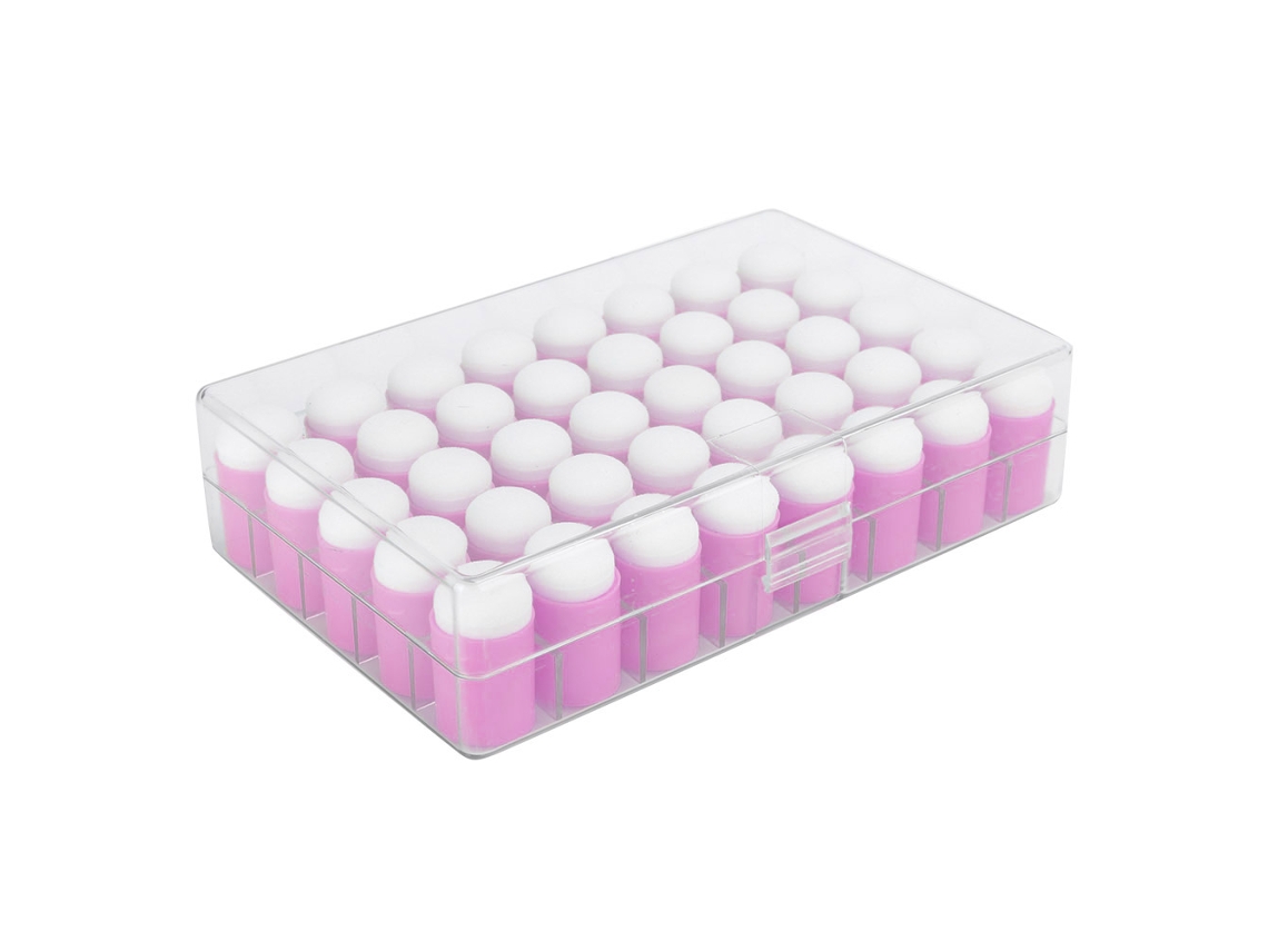 40pcs Esponjas de Dedo para Esfumação Rosa para Pintura e Artesanato