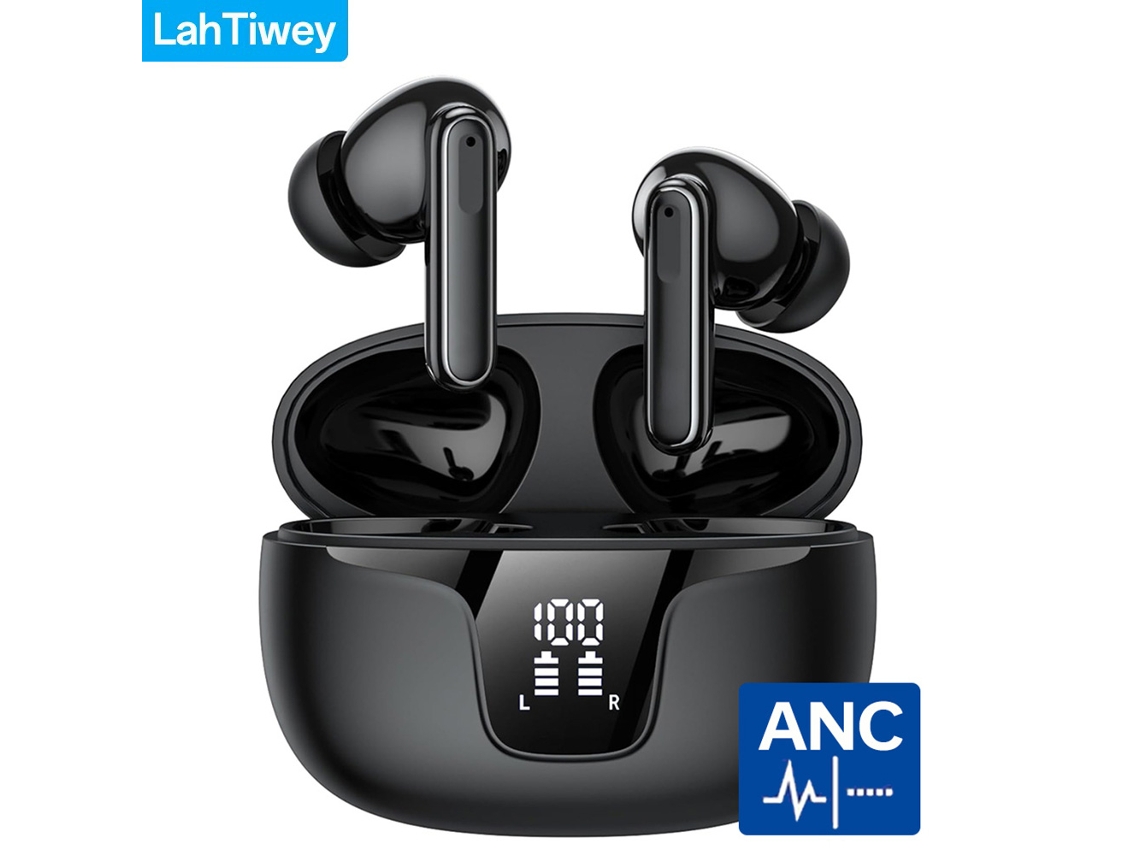 Auriculares Inalámbricos Bluetooth 5.3 (tipo B, Negros), Cancelación De Ruido, Intraaurales, Micrófono