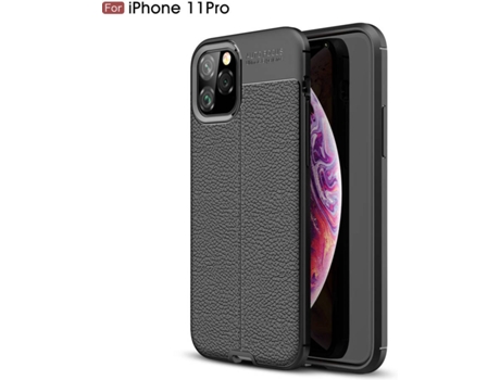 Carcasa iPhone 11 Pro Rugged Leather Negro