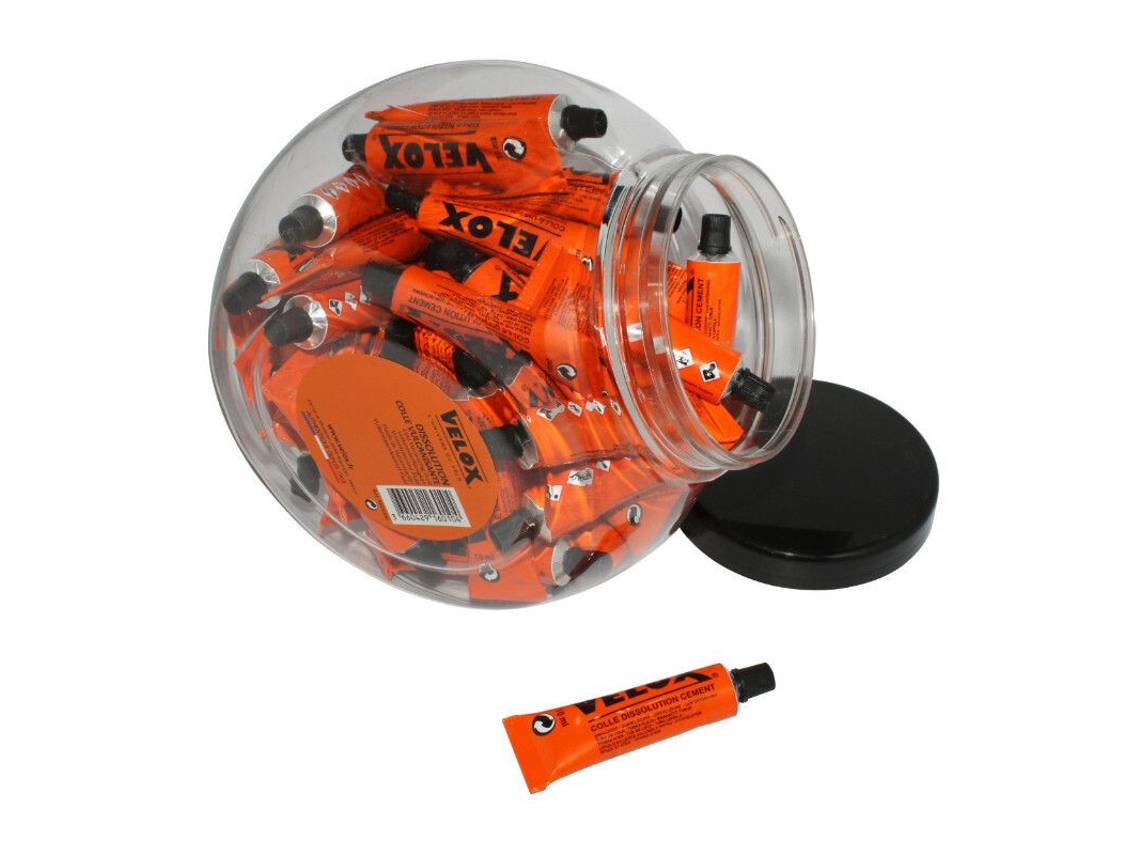 Bote de 50 tubos de pegamento de parche disolvente VELOX 10 ml