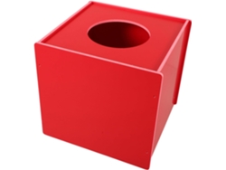 Caja De Lotería Multifuncional De Pvc Rojo Opaco Para Juegos De Fiesta Y Bodas.