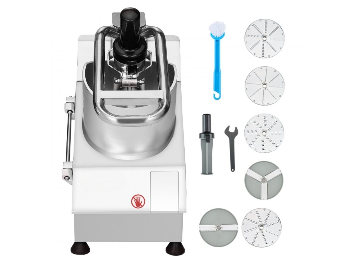 Procesador de alimentos profesional Tekmaquinas de 750 W con 6 cuchillas de acero inoxidable