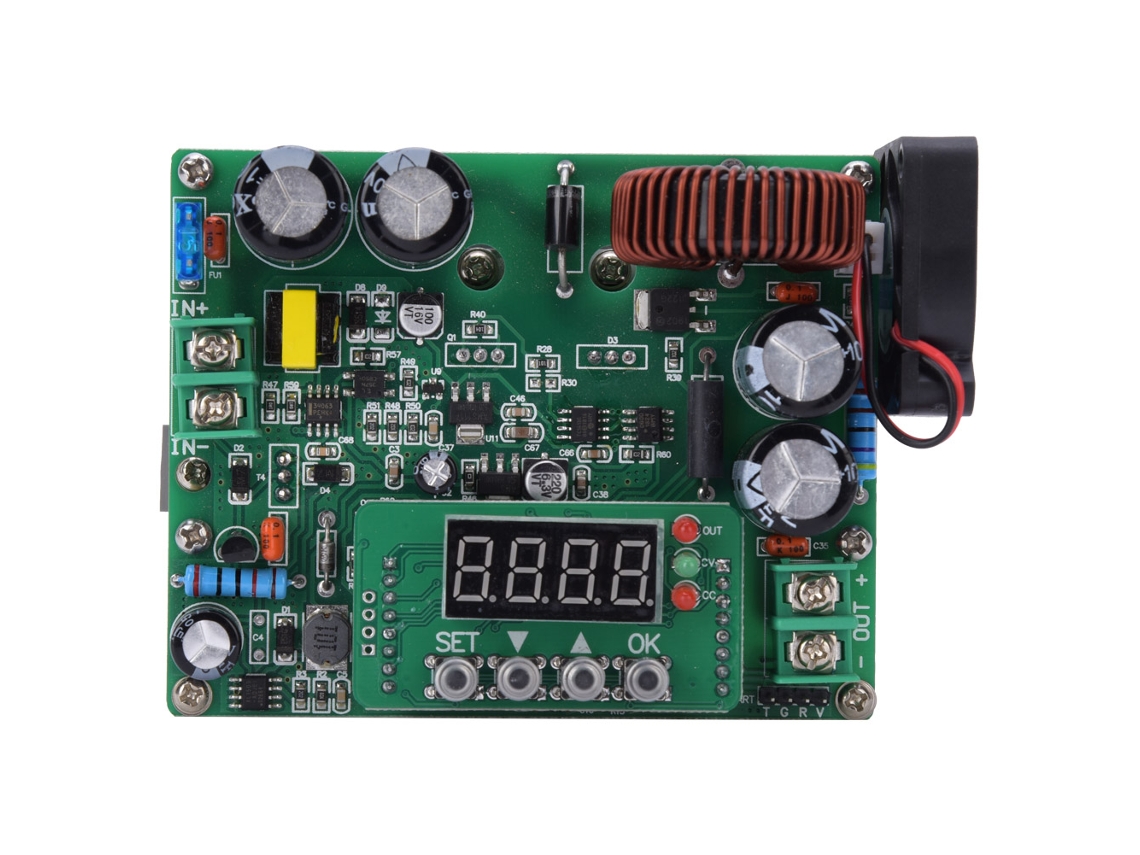 Módulo Buck Ajustable Dkp6012 Regulador De Voltaje Digital Dcdc De Alta Potencia Dc10~75v A Dc0~60v