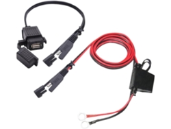 Carregador Usb À Prova D'água De 2,1 A Com Adaptador Sae E Cabo De Conexão Rápida Para Motor.