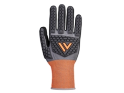 Guante De Nitrilo Impact Cut D 18 - Seguridad Y Destreza Gris Negro / Xl