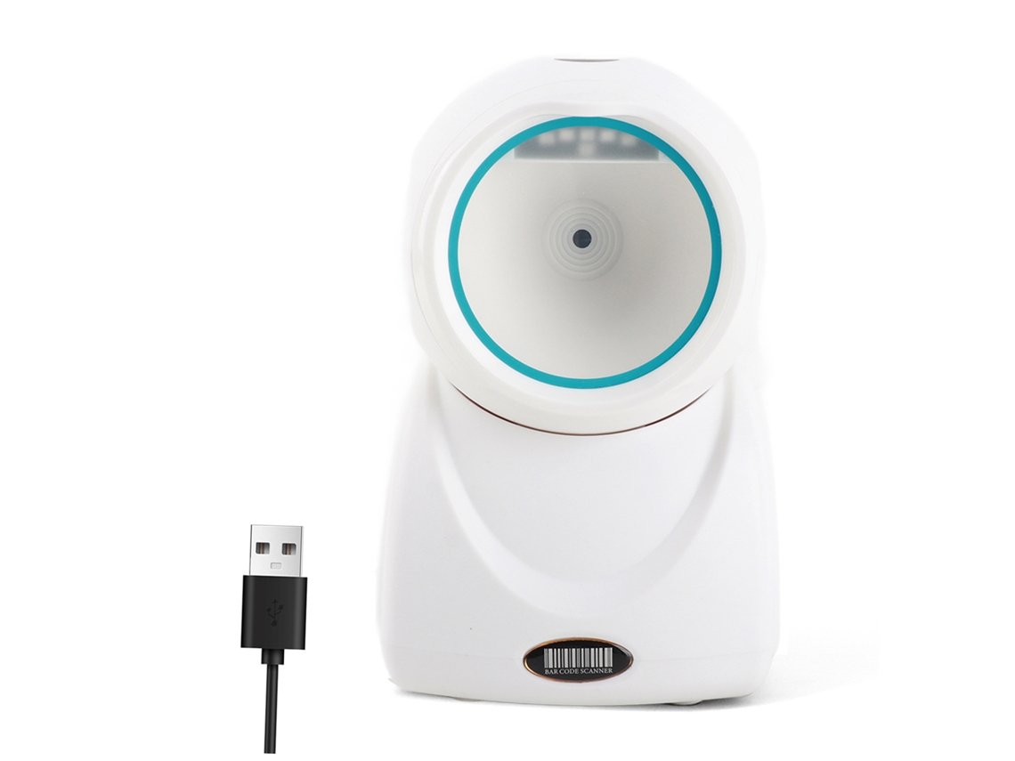 Escáner De Código De Barras De Escritorio 1d 2d Qr Usb Sin Contacto Automático Para Supermercados, Tiendas Y Almacenes. Compatible Con Windows Y Android.