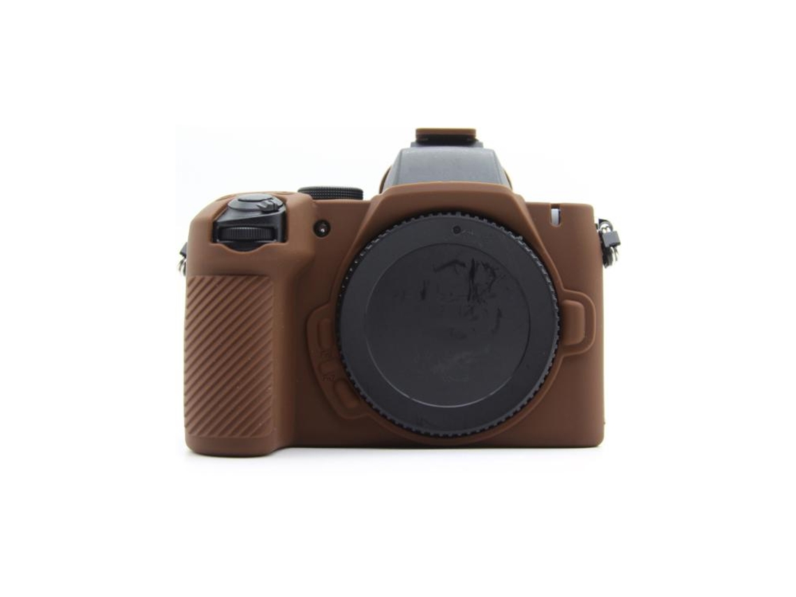 Funda protectora de silicona con superficie lisa para cámara Nikon Z50ii, marrón, XIAOMOYU