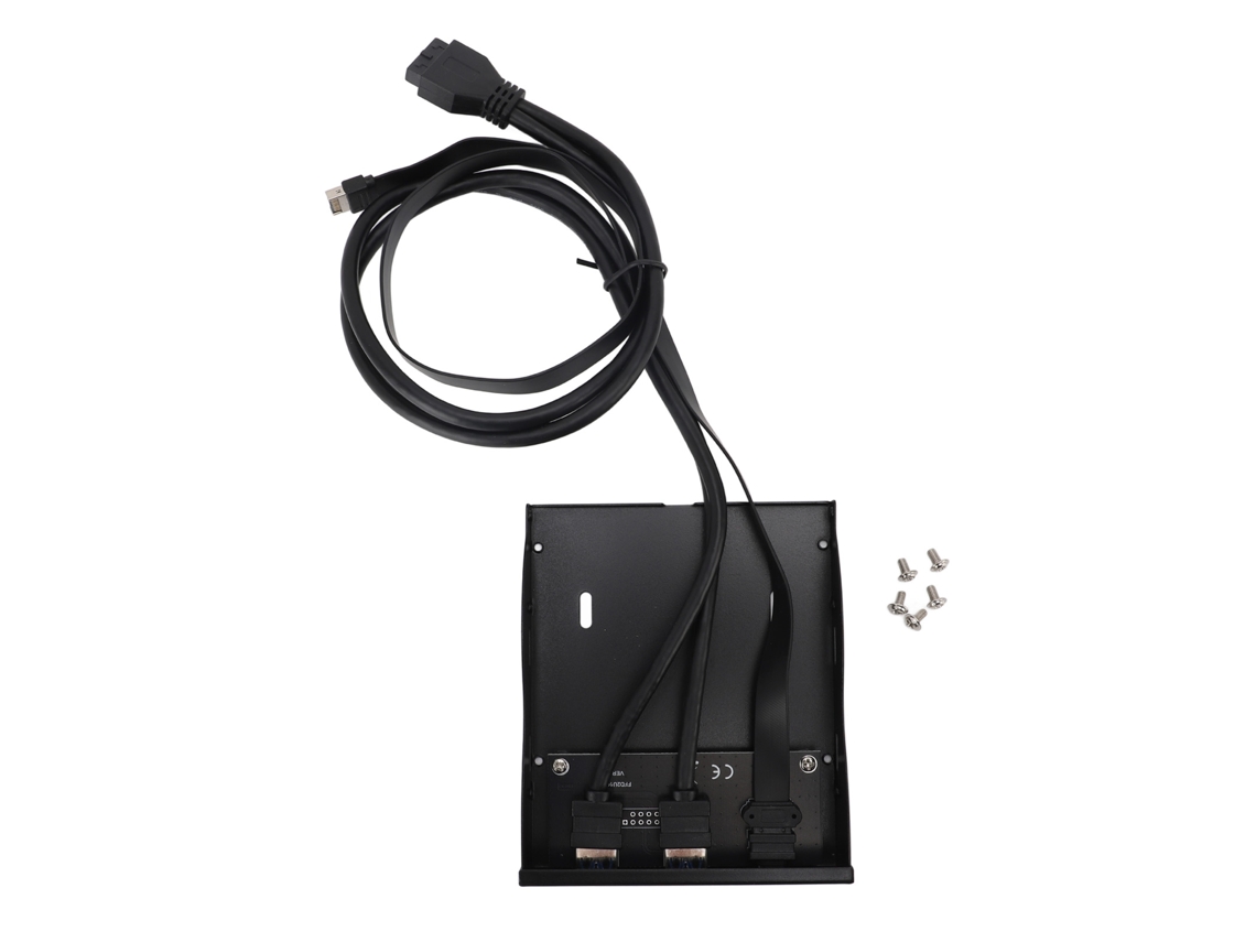 Panel Frontal Con Bahía Para Disquetera De 3,5 Pulgadas, Usb-a De 5 Gbps Y Usb-c De 20 Gbps Para Pc.