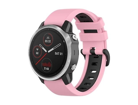 Correa Smartwatch Para Garmin Fenix 6S 22Mm Rosa-Negro VENISYMLIS