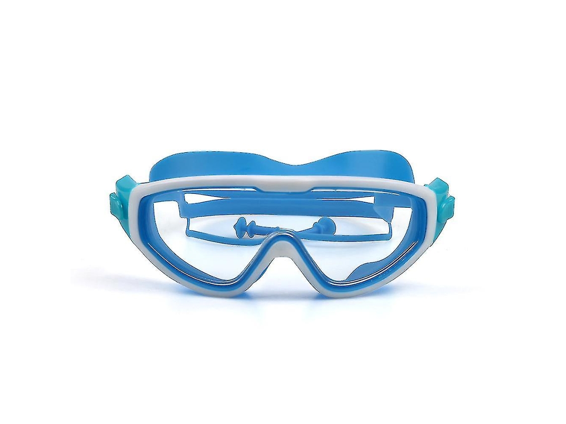 JILLIOPER Gafas de natación infantiles azules, impermeables y antivaho