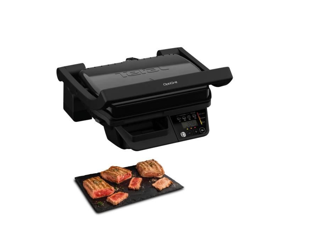 Parrilla Eléctrica Tefal Optigrill Gc7p0810 2000 W 600 Cm² 3 Programas Automáticos