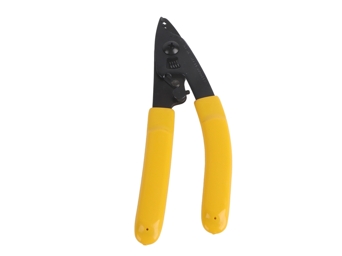 Alicates Pelacables De Fibra Óptica Cfs-3 Con 3 Orificios Y Mango Curvo De Acero De Alto Carbono.