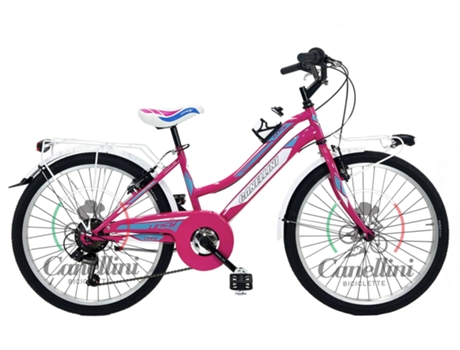Bicicleta de niña LINCY 24 - 6 velocidades (Fuchsia/azul) BICICLETTE CANELLINI