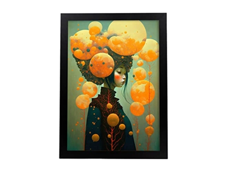 NACNIC Poster Orbes Naranjas En Estilo Surrealismo Cinematográfico Ilustraciones Y Grabados De Historieta Abstracta Y Artística A3