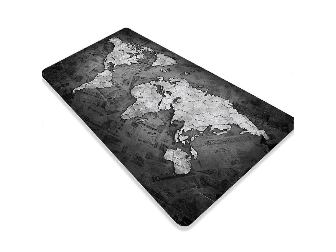 Alfombrilla de escritorio para gaming con mapa del mundo impreso, ideal para la oficina y el hogar. Alfombrilla impermeable para teclado y ratón, grande y práctica.