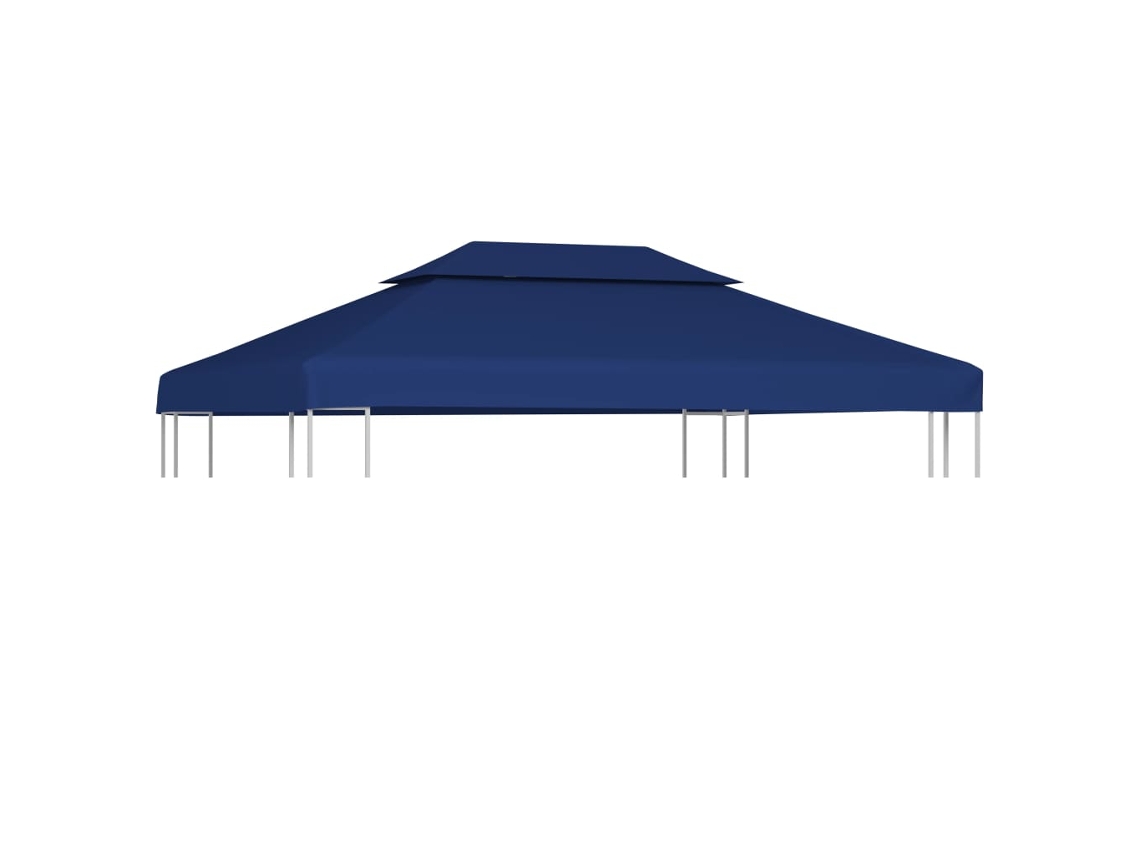 Toldo De Cenador 2 Niveles 310 G/m² 4x3 M Azul