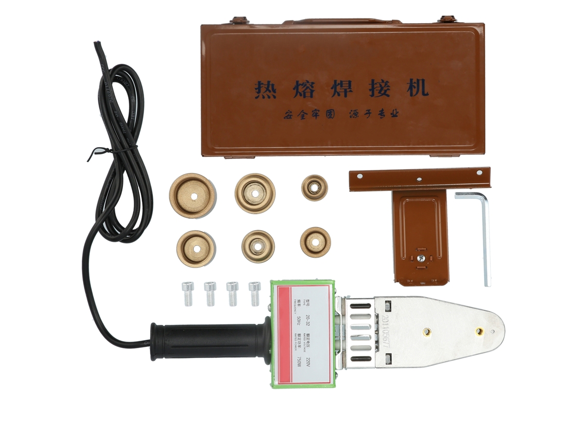 Kit de pistola de calor con 6 orificios y 750 W - Juego de enchufes para soldadura eléctrica