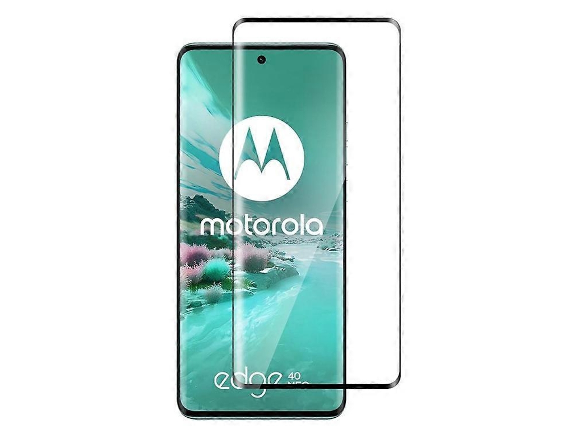 Protector de pantalla curvo 3D compatible con Motorola Edge 40 Neo 5g, con adhesivo lateral, sensible al tacto, vidrio templado.