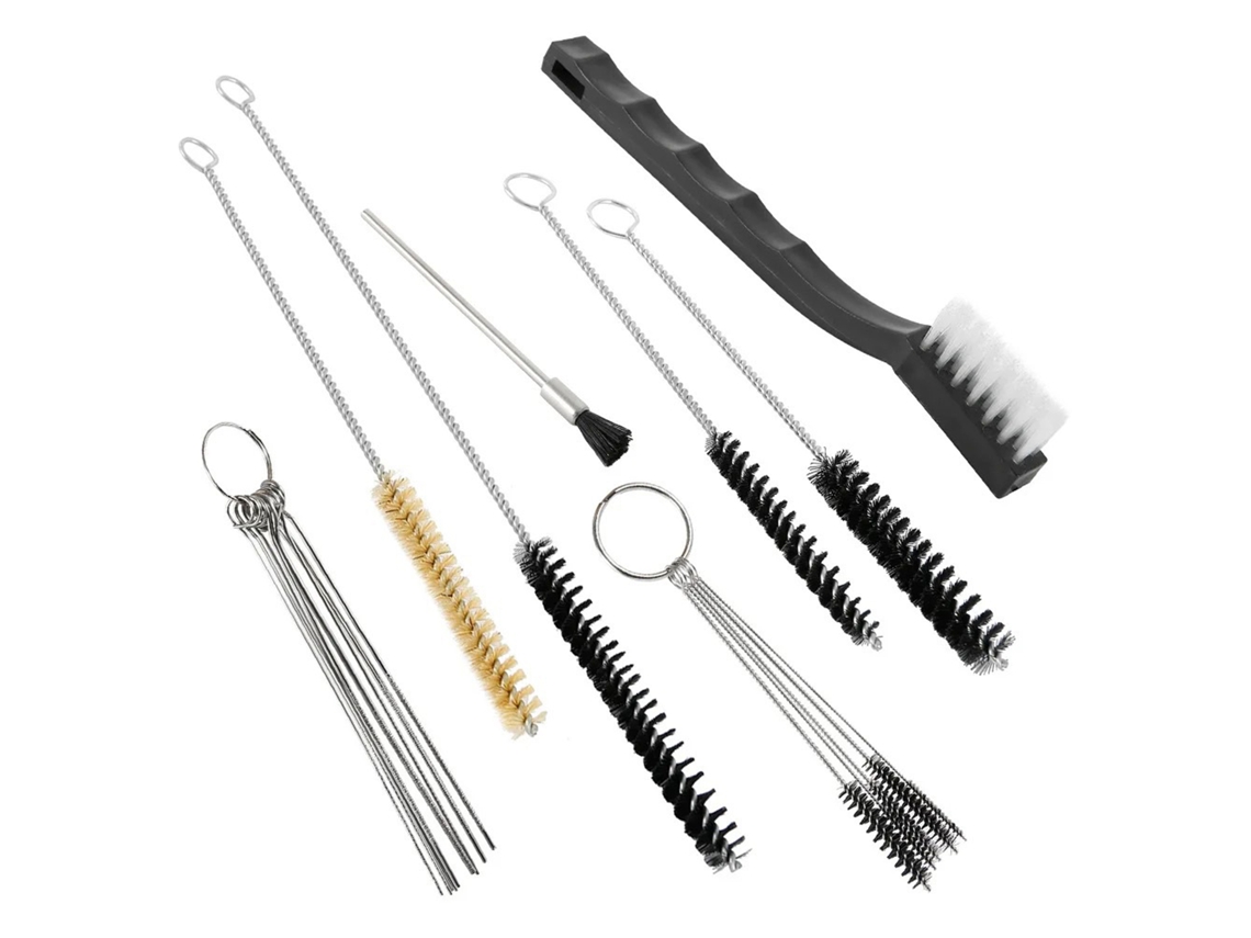Kit De Limpieza Para Pistolas Pulverizadoras De Pintura De 21 Piezas Con Cepillos Y Agujas De Nailon.