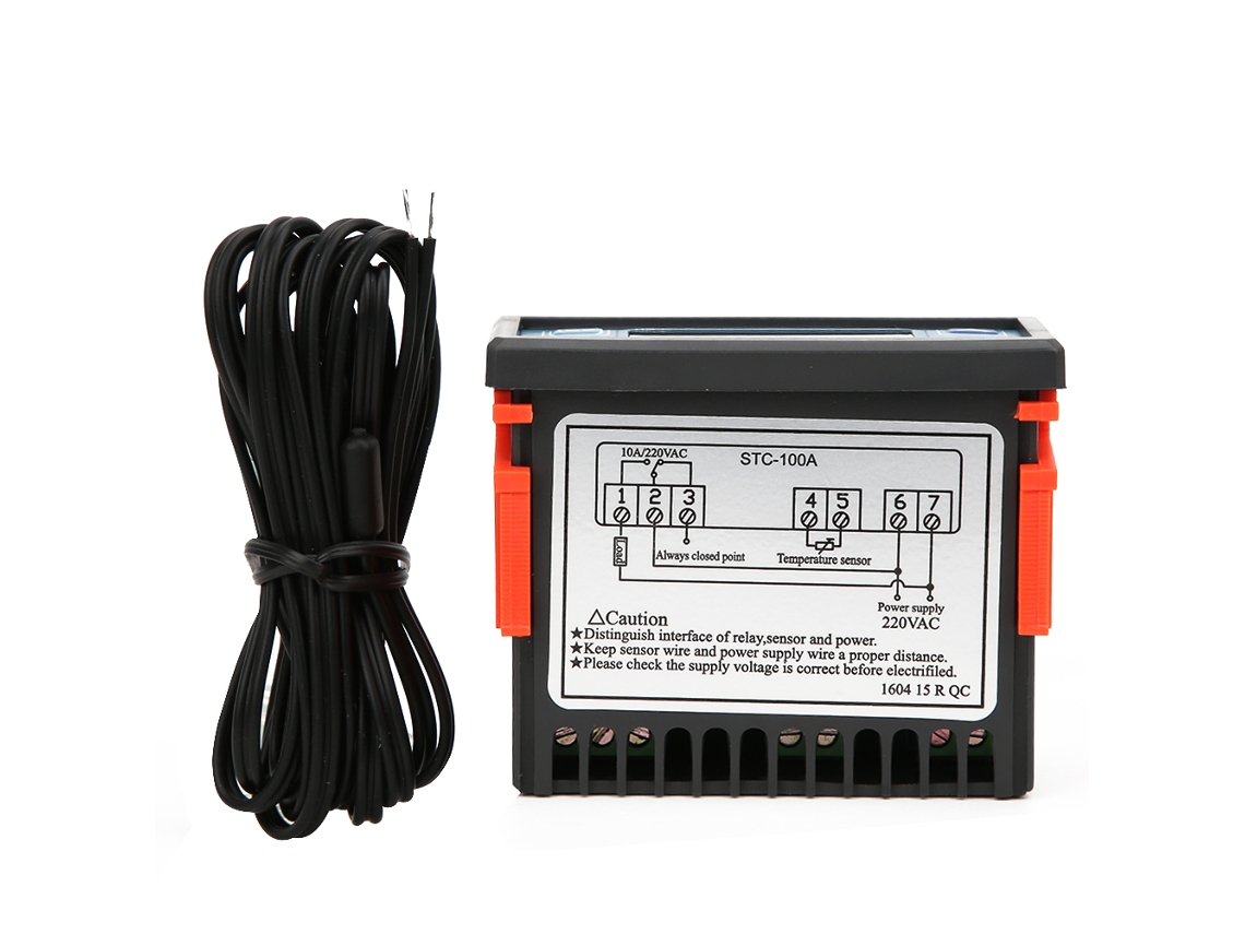 Controlador De Temperatura Stc-100a, Rango De -50 ℃ A 99 ℃, Modo De Refrigeración Y Calefacción, Termostato Práctico.
