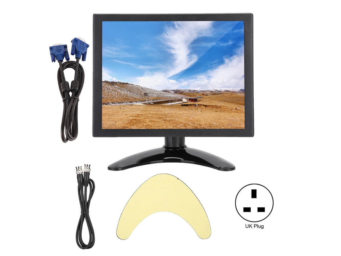 Monitor Industrial De Pantalla Capacitiva Táctil Múltiple 8 Pulgadas 4:3 Hdmi Vga Bnc Av