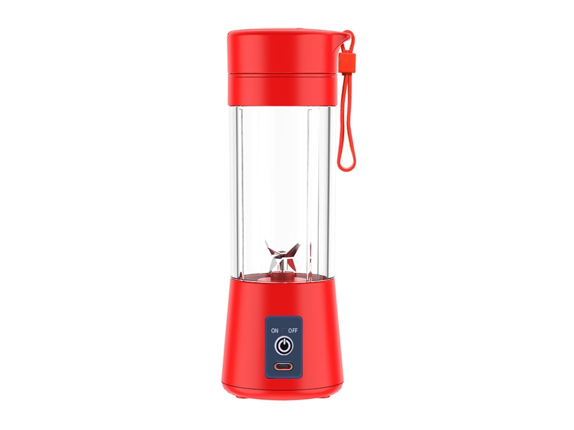 Licuadora Portátil Para Jugos Exprimidor Recargable Por Usb Máquina De Mezcla Gusshious Rojo