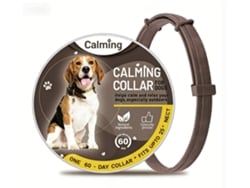 Colar Relaxante Marrom Para Cães | Proteção De 60 Dias, 70 Cm, Hipoalergênico, Elaborado Com Ingredientes Naturais.
