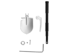 Pala Metálica Rc Para Crawler, Ajustable, Aluminio Y Hierro, Accesorio Decorativo Negro