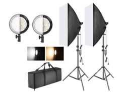 Kit iluminación foto y video 2 softboxes LED bicolor Neewer
