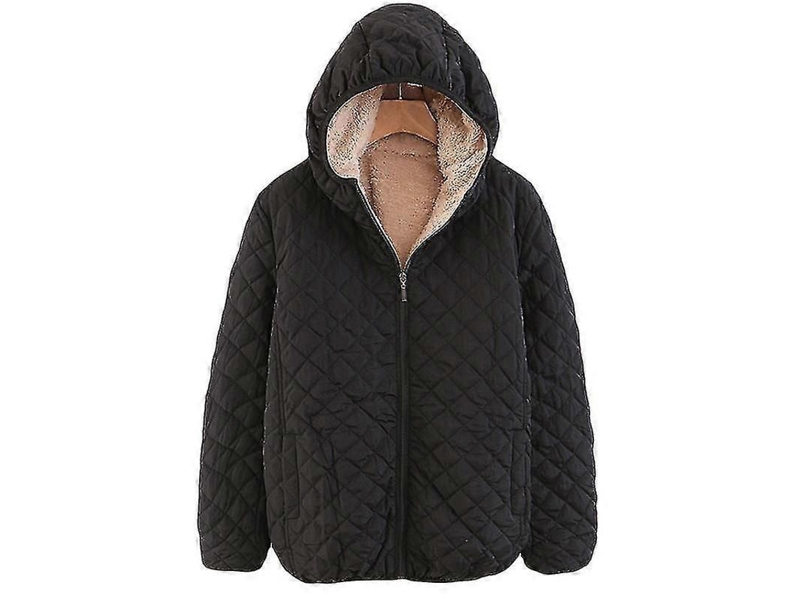 Chaqueta Polar Para Mujer Con Forro Y Abrigo Exterior De Lana.