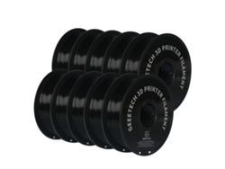 Filamento para impresora 3D, resistente y ecológico, acabado seda, PETG negro 10 kg OEM