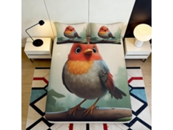 Juego de ropa de cama de microfibra suave, funda de almohada de 120x200cm y 200x25cm.